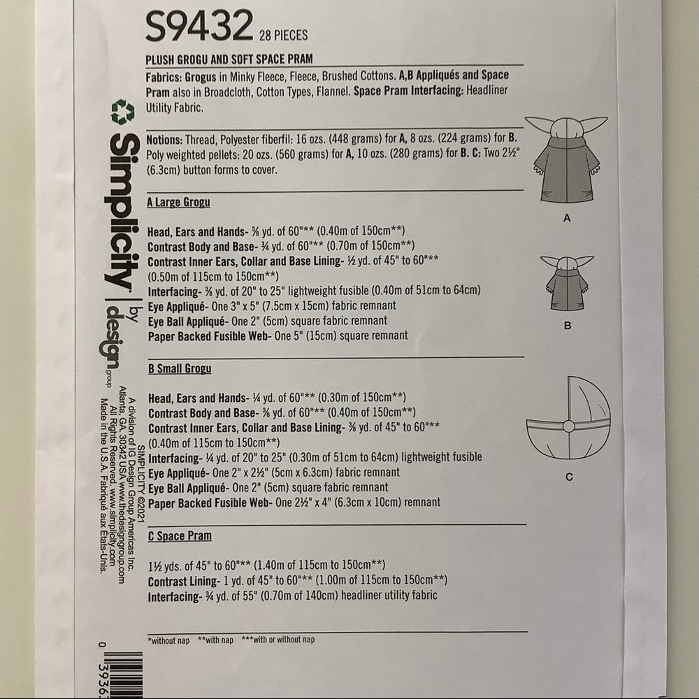 Simplicity S9432 Sewing Pattern - Picture 4 of 5